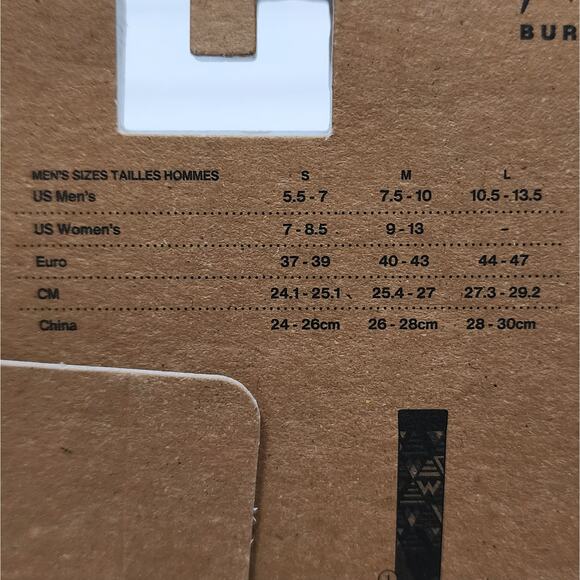 NWT Burton Men's Performance Midweight Merino Wool Socks-L (10.5-13.5) - Picture 4 of 6